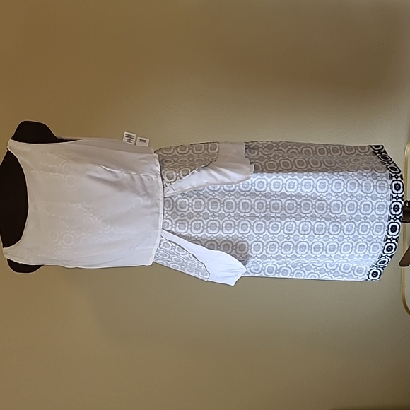 NWT Nine West Sleeveless Geometric Sheath Size 8 - Picture 11 of 15